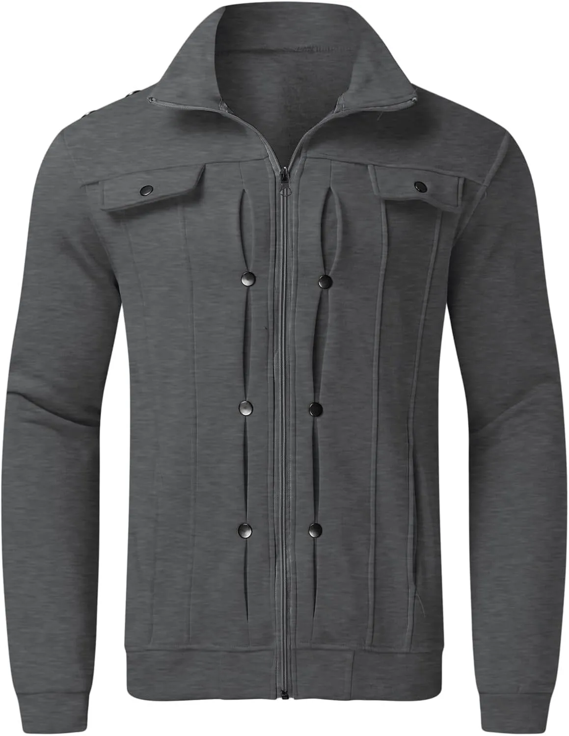 2024 Men's 2 Pieces Full Zip Tracksuits Classic Sport Suits Stylish Casual Outfits Jacket & Pants Fitness Sweatsuit Set