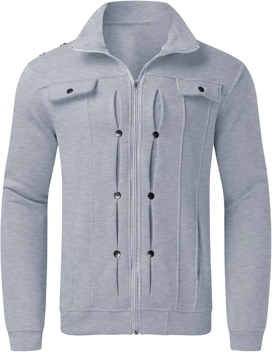 2024 Men's 2 Pieces Full Zip Tracksuits Classic Sport Suits Stylish Casual Outfits Jacket & Pants Fitness Sweatsuit Set