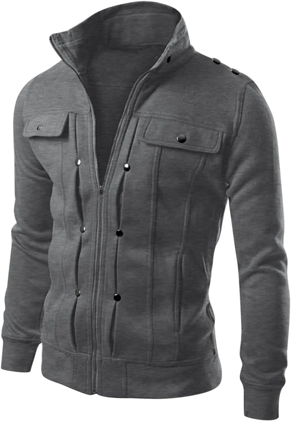 2024 Men's 2 Pieces Full Zip Tracksuits Classic Sport Suits Stylish Casual Outfits Jacket & Pants Fitness Sweatsuit Set