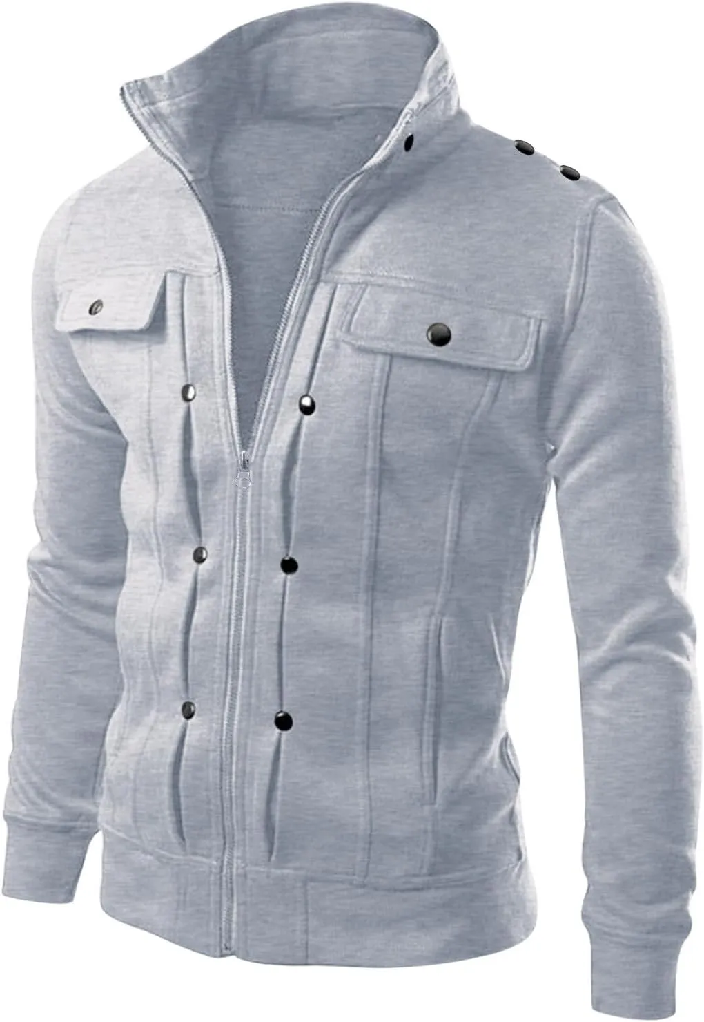 2024 Men's 2 Pieces Full Zip Tracksuits Classic Sport Suits Stylish Casual Outfits Jacket & Pants Fitness Sweatsuit Set