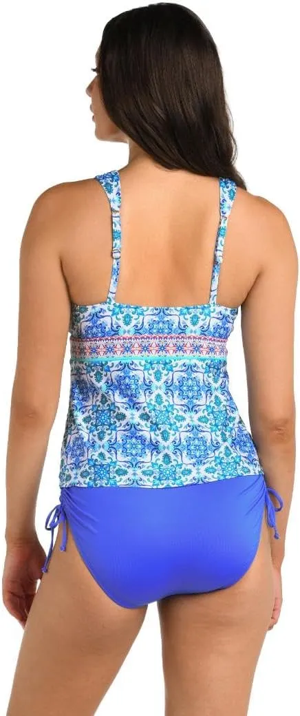 24th & Ocean Women's Over The Shoulder Tankini Swimsuit Top