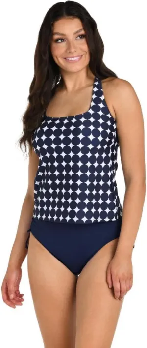 24th & Ocean Women's Over The Shoulder Tankini Swimsuit Top