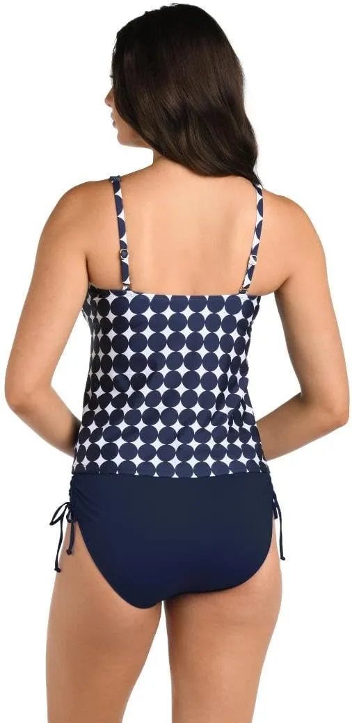 24th & Ocean Women's Over The Shoulder Tankini Swimsuit Top