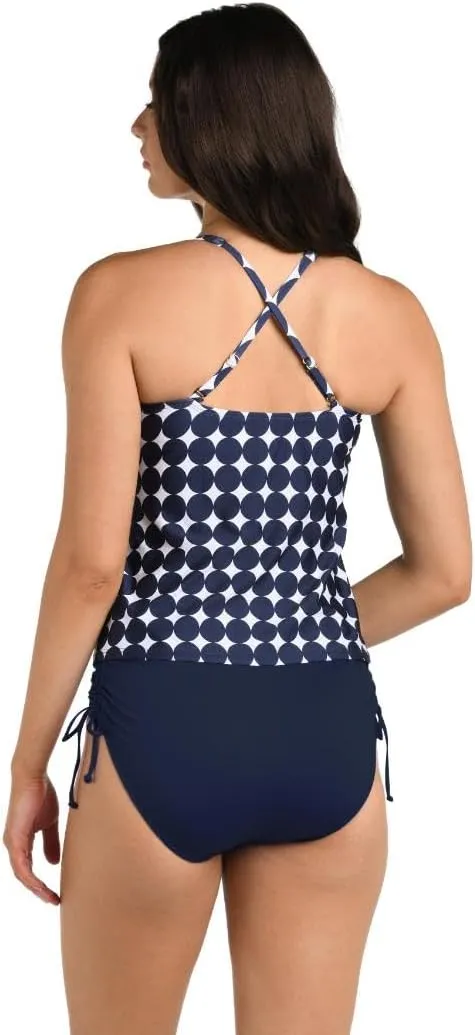24th & Ocean Women's Over The Shoulder Tankini Swimsuit Top