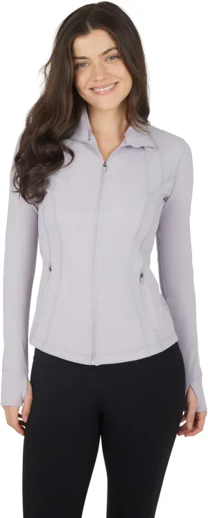 90 Degree By Reflex Womens Lightweight, Full Zip Running Track Jacket