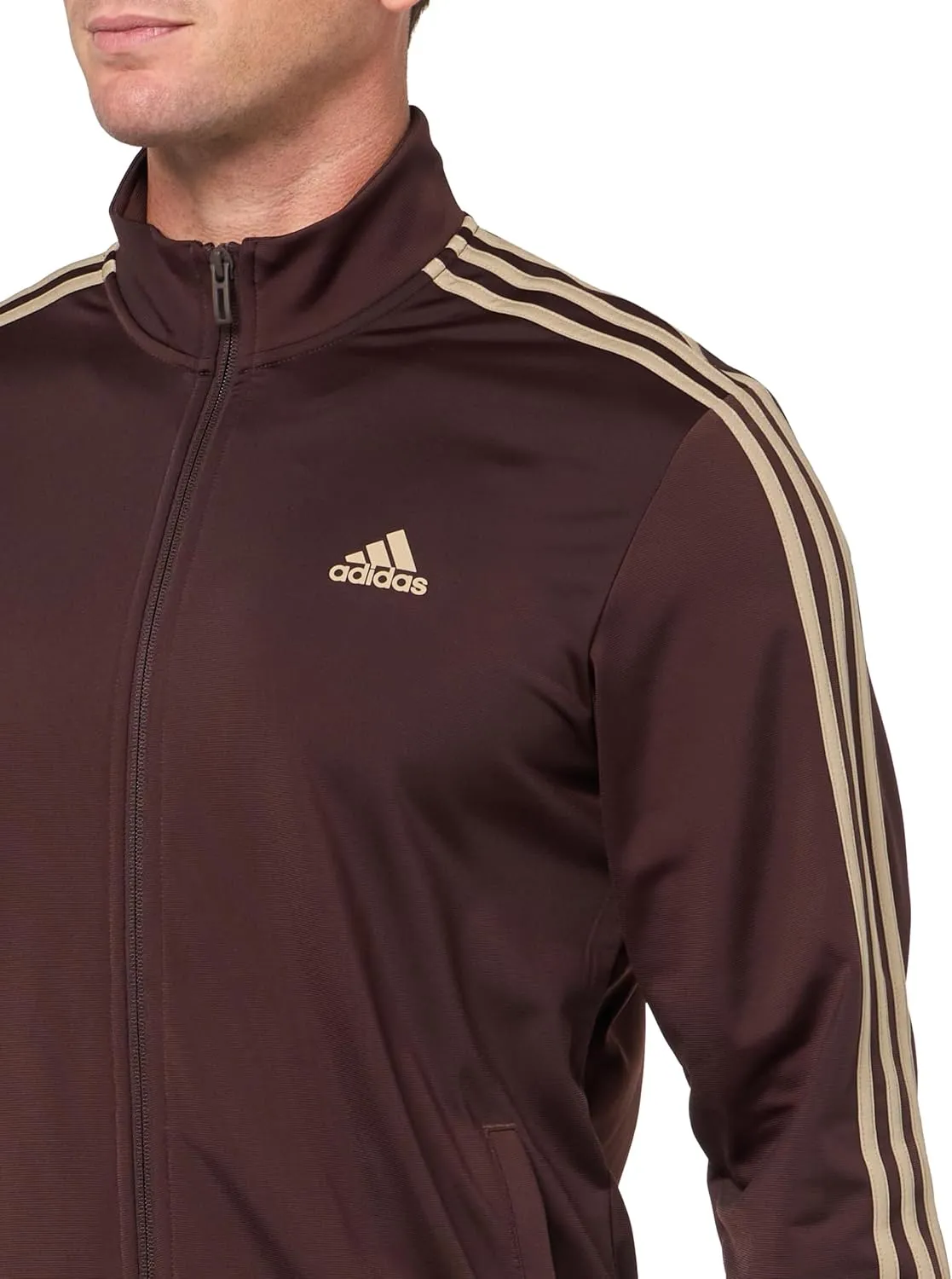adidas Men's Essentials Warm-Up 3-Stripes Track Top