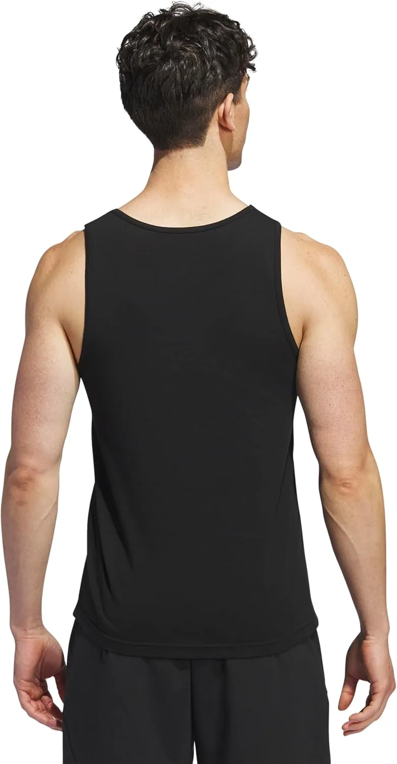adidas Men's Stretch Cotton Tank Top Undershirts (2-Pack)