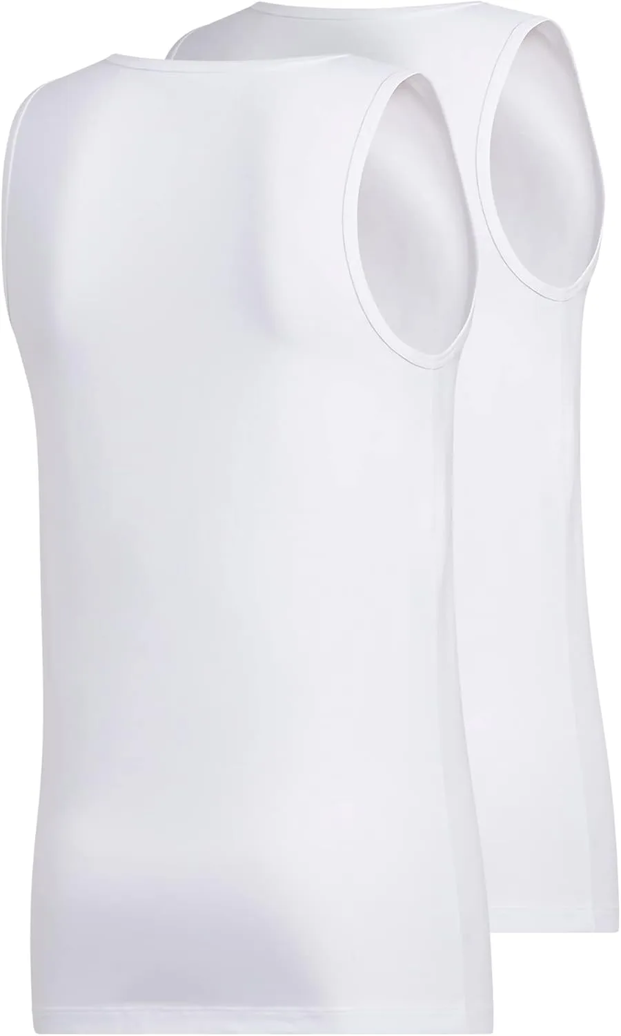adidas Men's Stretch Cotton Tank Top Undershirts (2-Pack)