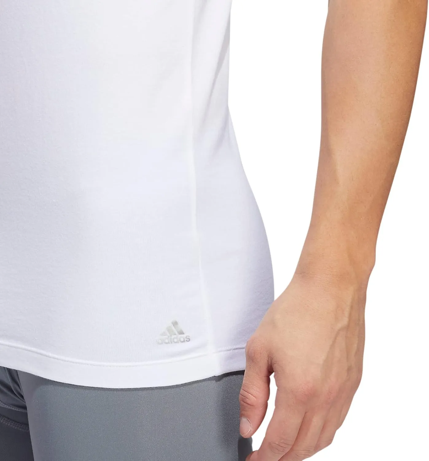 adidas Men's Stretch Cotton Tank Top Undershirts (2-Pack)