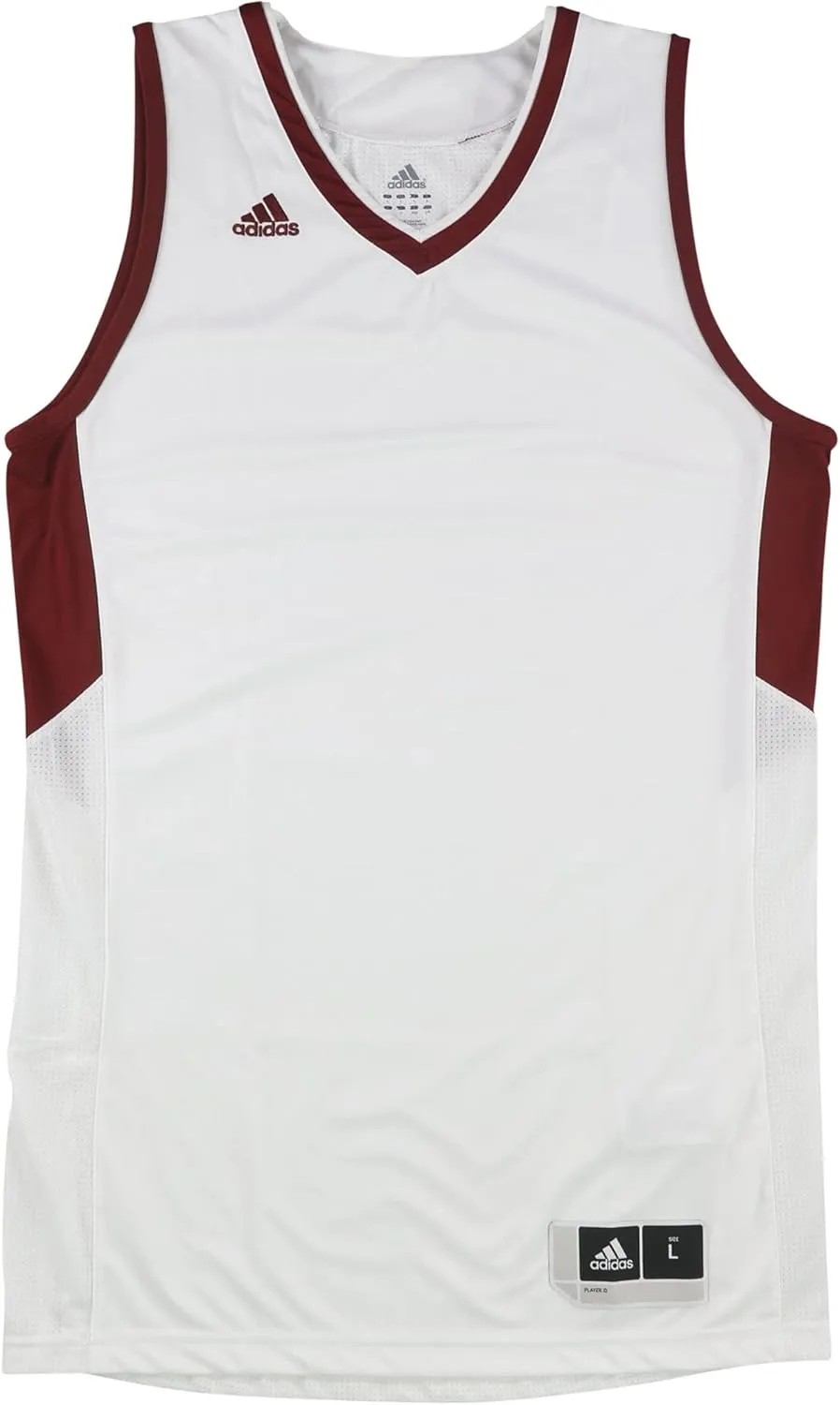 adidas Mens Team Jersey Tank Top, White, XX-Large