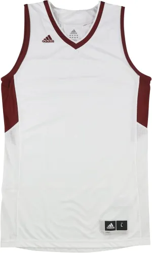 adidas Mens Team Jersey Tank Top, White, XX-Large