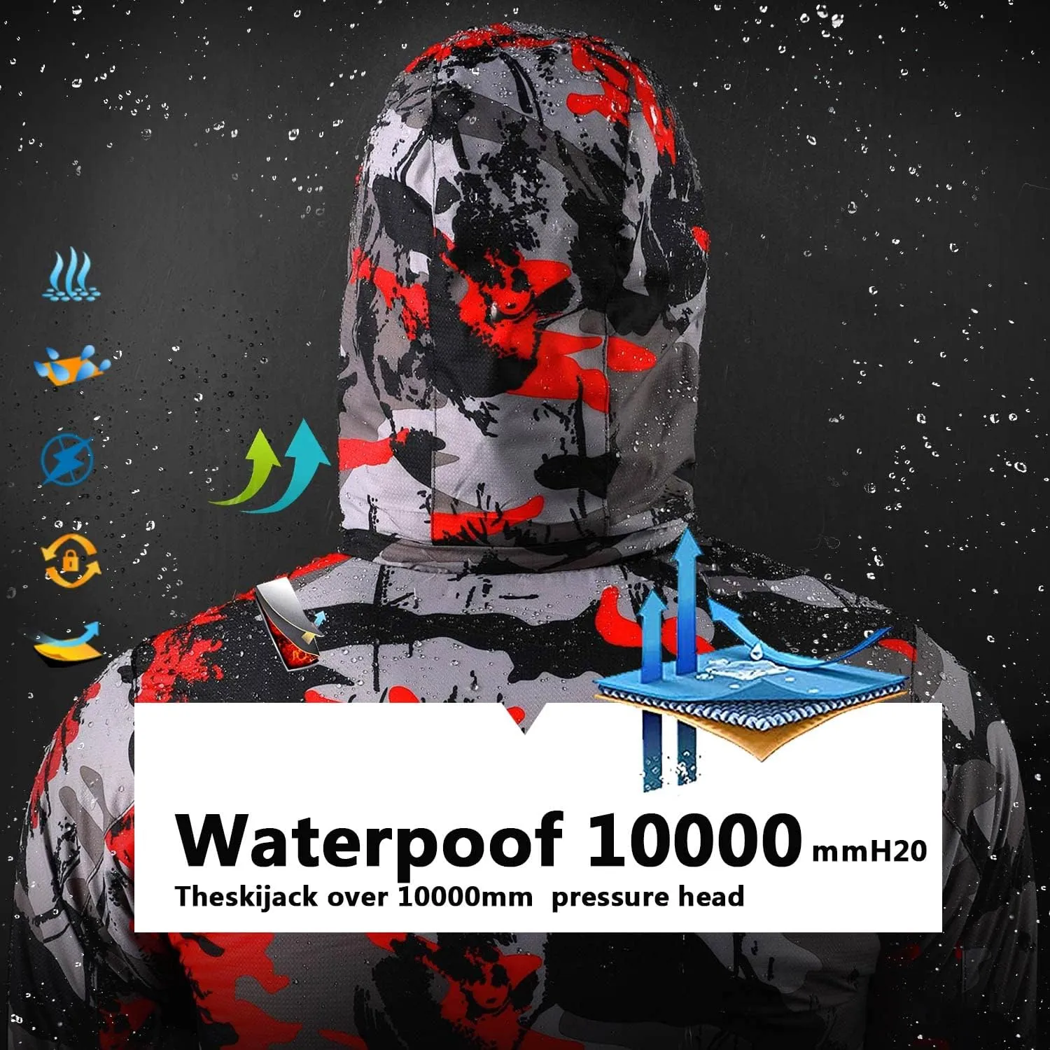 AFILOK Boy's Ski Jacket Waterproof Breathable Kids Fleece Lined Windproof Hooded Snowboard Coats