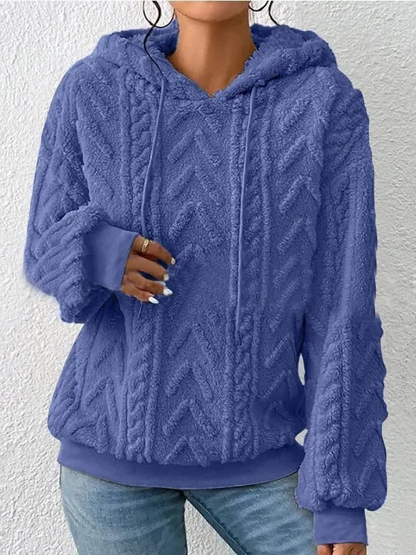 Akivide Womens Oversized Fuzzy Fleece Hoodies Fall Winter Warm Loose Sherpa Long Sleeve Drawstring Pullover Sweatshirt Outfit