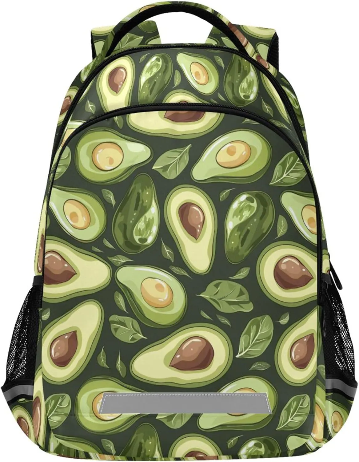 ALAZA Avocado Leaf Green Backpack Purse for Women Men Personalized Laptop Notebook Tablet School Bag Stylish Casual Daypack, 13 14 15.6 inch