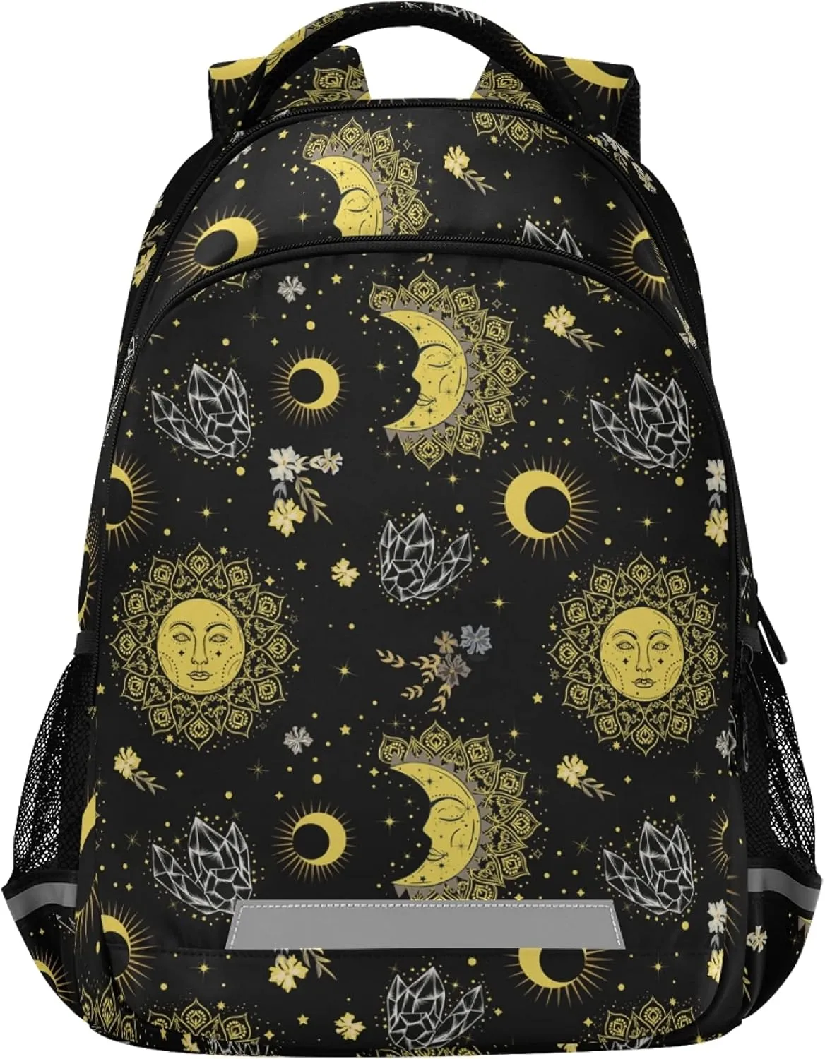 ALAZA Bohemian Sun Moon Boho Alchemy Backpack Purse for Women Men Personalized Laptop Notebook Tablet School Bag Stylish Casual Daypack, 13 14 15.6 inch