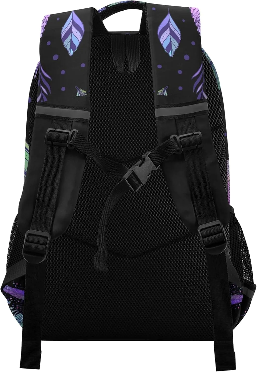 ALAZA Boho Bohemian Feather Dot Indian Ethnic Backpack Purse for Women Men Personalized Laptop Notebook Tablet School Bag Stylish Casual Daypack, 13 14 15.6 inch