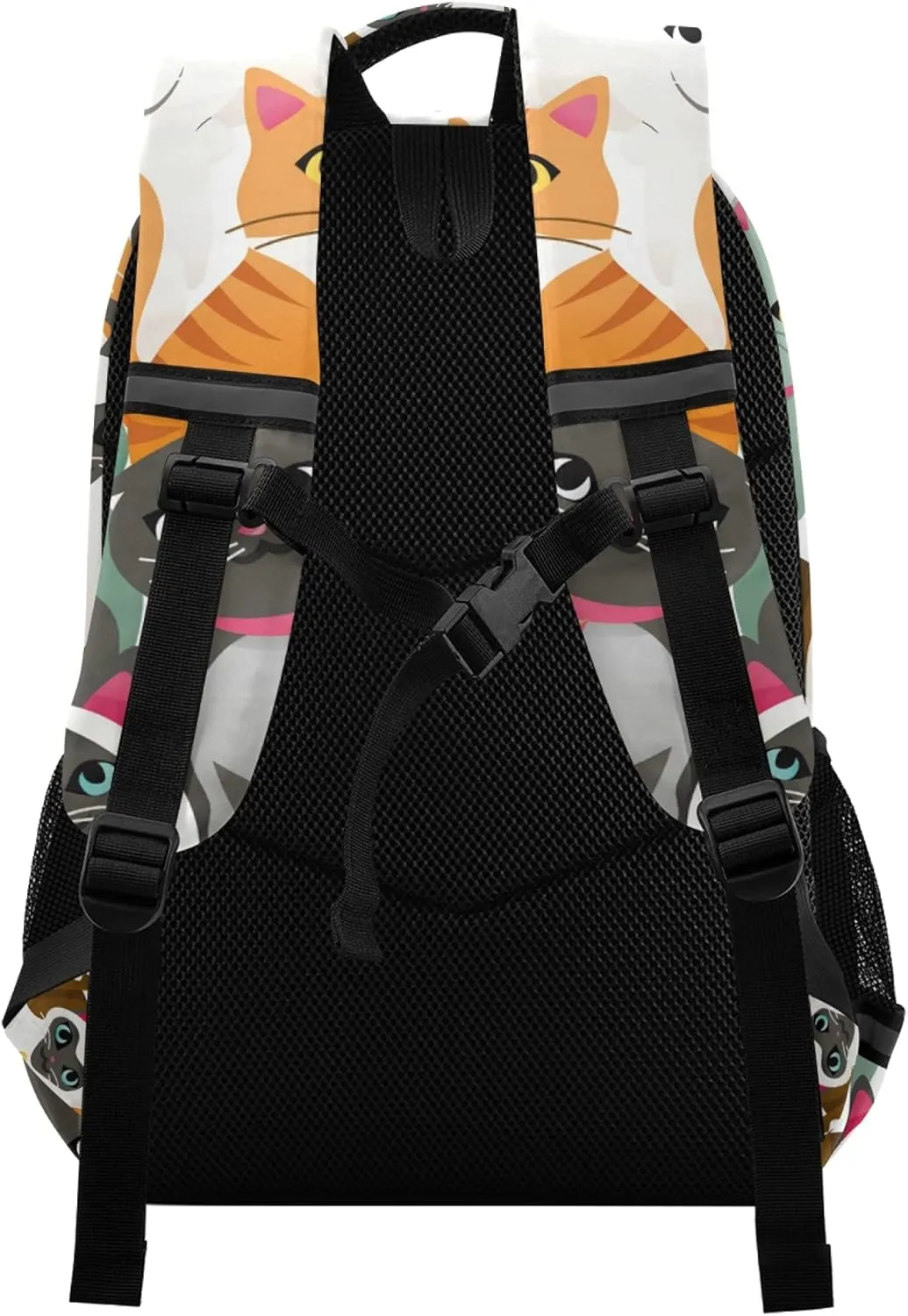 ALAZA Cute Cat Kitten Print Cartoon Backpack Purse for Women Men Personalized Laptop Notebook Tablet School Bag Stylish Casual Daypack, 13 14 15.6 inch