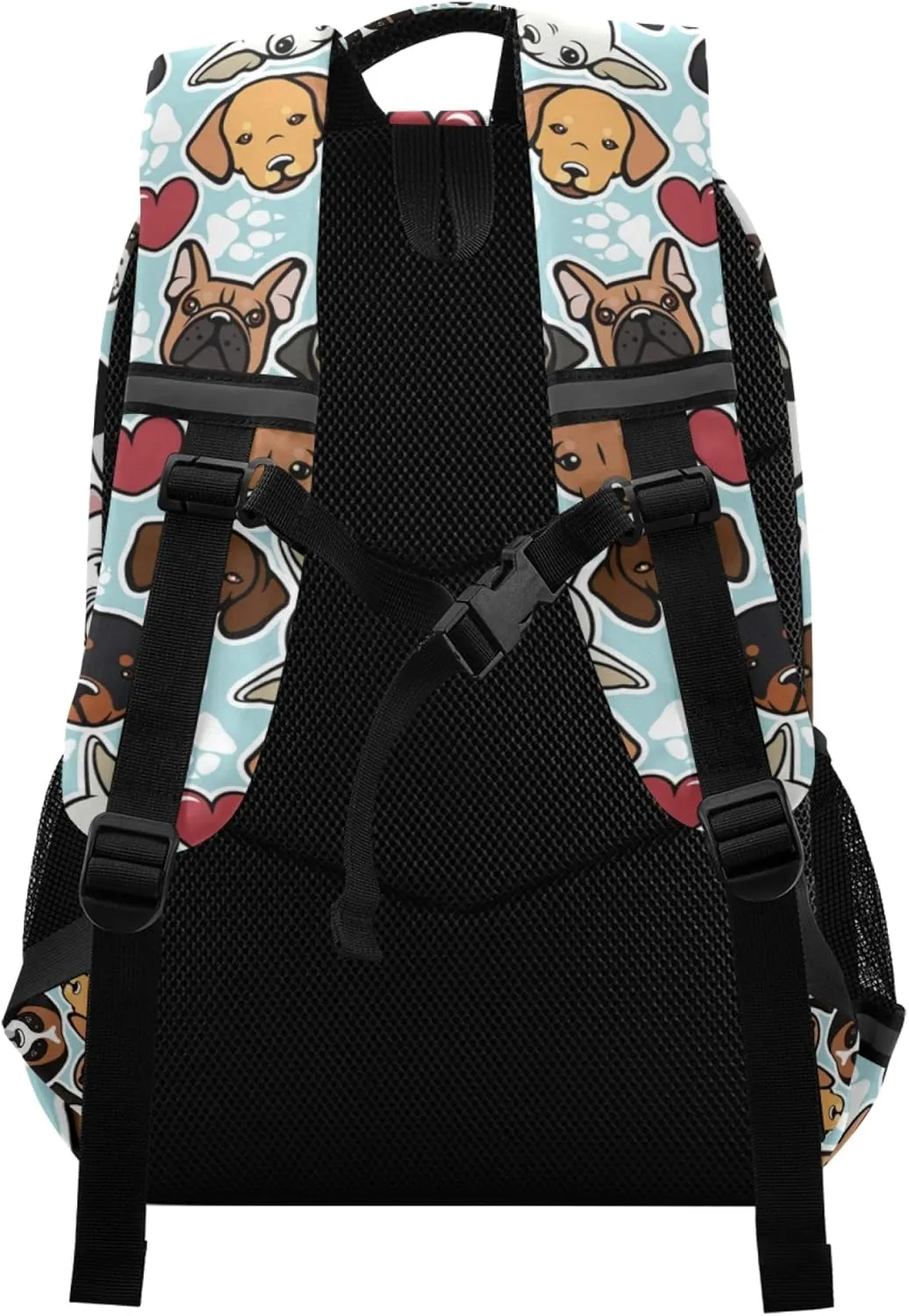 ALAZA Cute Dog Print Doodle Animal Backpack Purse for Women Men Personalized Laptop Notebook Tablet School Bag Stylish Casual Daypack