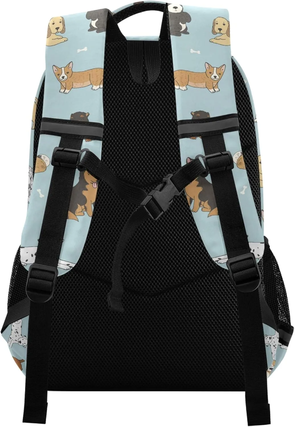 ALAZA Dog Print Cute Doodle Puppy Backpack Purse for Women Men Personalized Laptop Notebook Tablet School Bag Stylish Casual Daypack, 13 14 15.6 inch