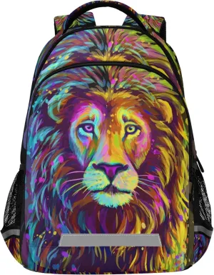ALAZA Lion African Animal Art Backpack Purse for Women Men Personalized Laptop Notebook Tablet School Bag Stylish Casual Daypack, 13 14 15.6 inch