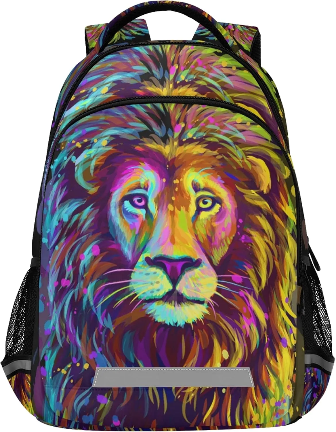ALAZA Lion African Animal Art Backpack Purse for Women Men Personalized Laptop Notebook Tablet School Bag Stylish Casual Daypack, 13 14 15.6 inch