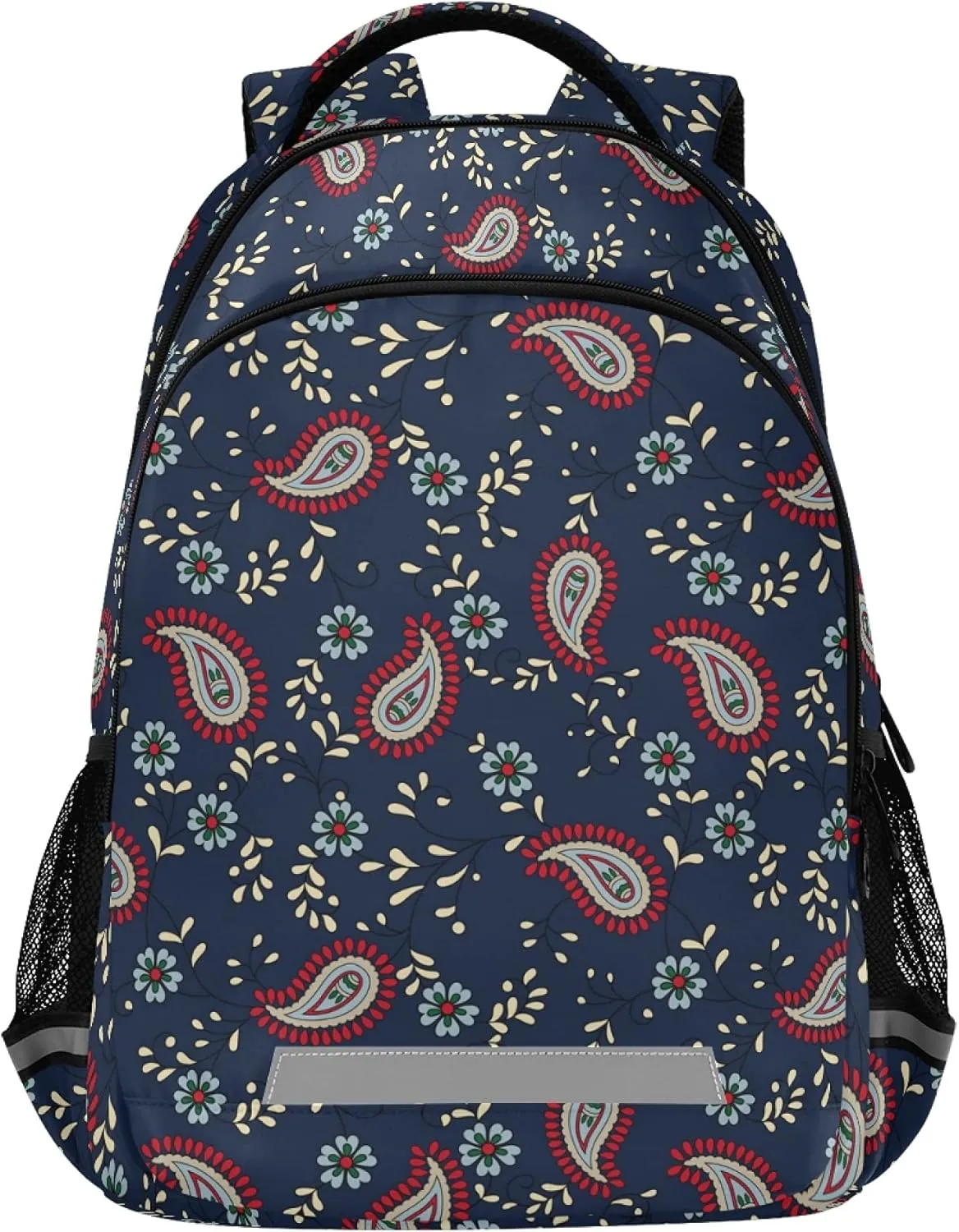 ALAZA Paisley Flowers Ethnic Pattern Backpack Purse for Women Men Personalized Laptop Notebook Tablet School Bag Stylish Casual Daypack, 13 14 15.6 inch