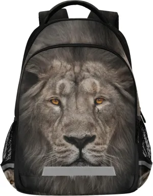 ALAZA Portrait Of Lion Animal Print Backpack Purse for Women Men Personalized Laptop Notebook Tablet School Bag Stylish Casual Daypack, 13 14 15.6 inch