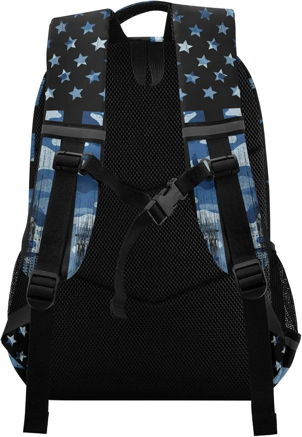 ALAZA USA American Flag Navy Camouflage Backpack Purse for Women Men Personalized Laptop Notebook Tablet School Bag Stylish Casual Daypack, 13 14 15.6 inch
