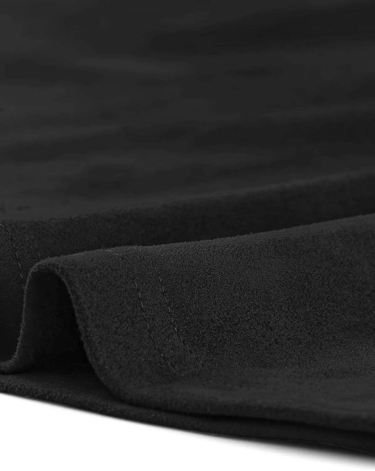 Allegra K Faux Suede Skirt for Women's Basic Short Flared Casual Mini Skater Skirt