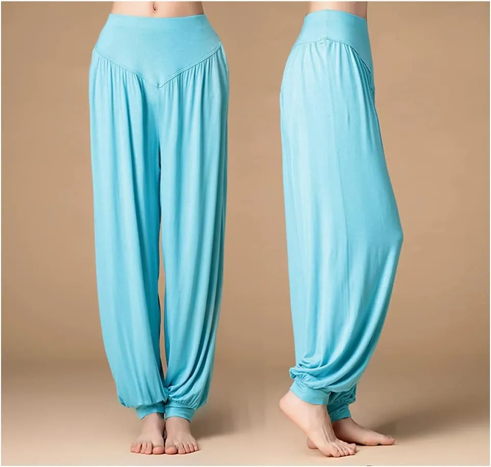 ARJOSA Women's Yoga Harem Pants Flare Loose Baggy Wide Leg Lounge Pajama Bottoms