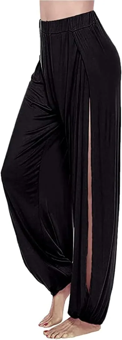 ARJOSA Women's Yoga Harem Pants Flare Loose Baggy Wide Leg Lounge Pajama Bottoms