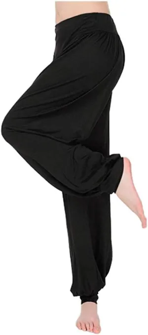 ARJOSA Women's Yoga Harem Pants Flare Loose Baggy Wide Leg Lounge Pajama Bottoms