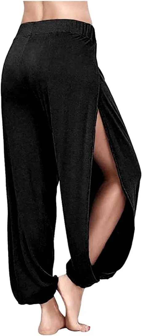 ARJOSA Women's Yoga Harem Pants Flare Loose Baggy Wide Leg Lounge Pajama Bottoms