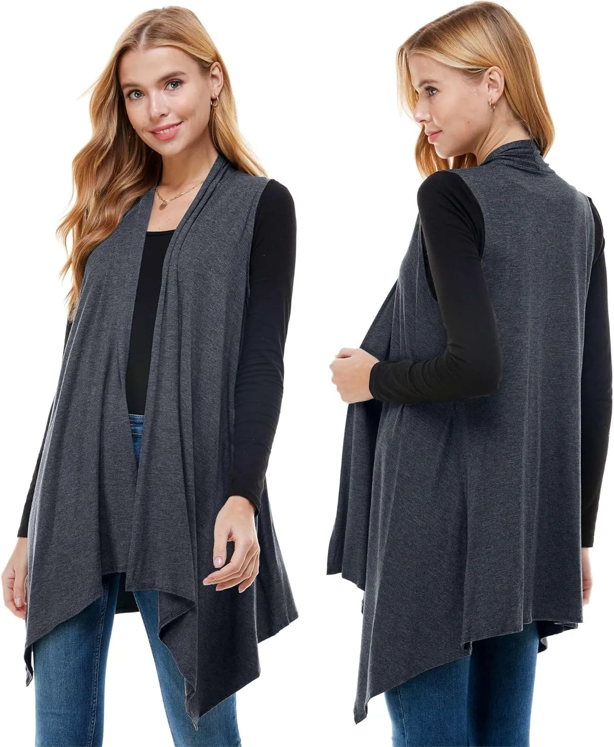 Azules Sleeveless Cardigan Vest for Women- Stylish Casual Womens Cardigans for Every Occasion