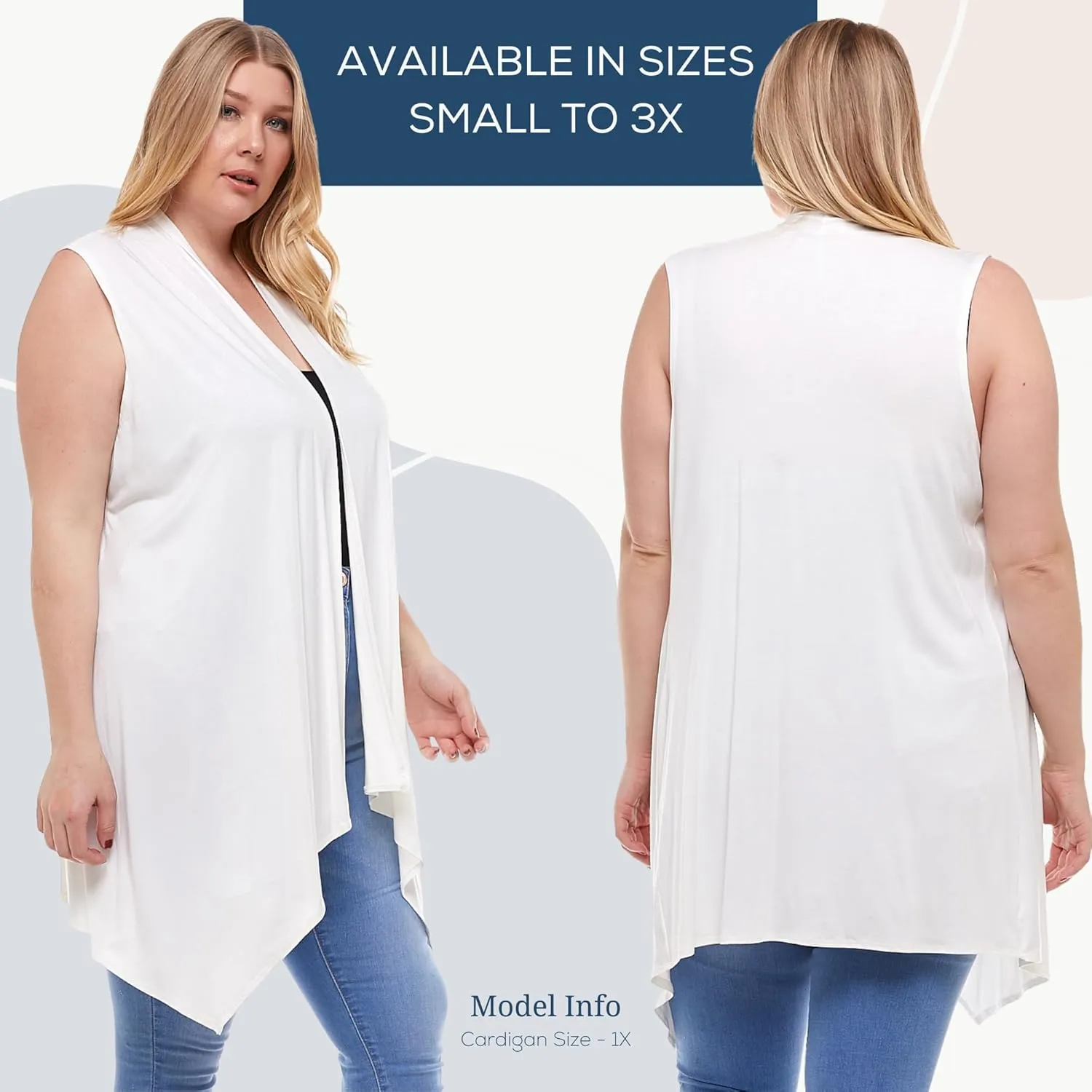 Azules Sleeveless Cardigan Vest for Women- Stylish Casual Womens Cardigans for Every Occasion