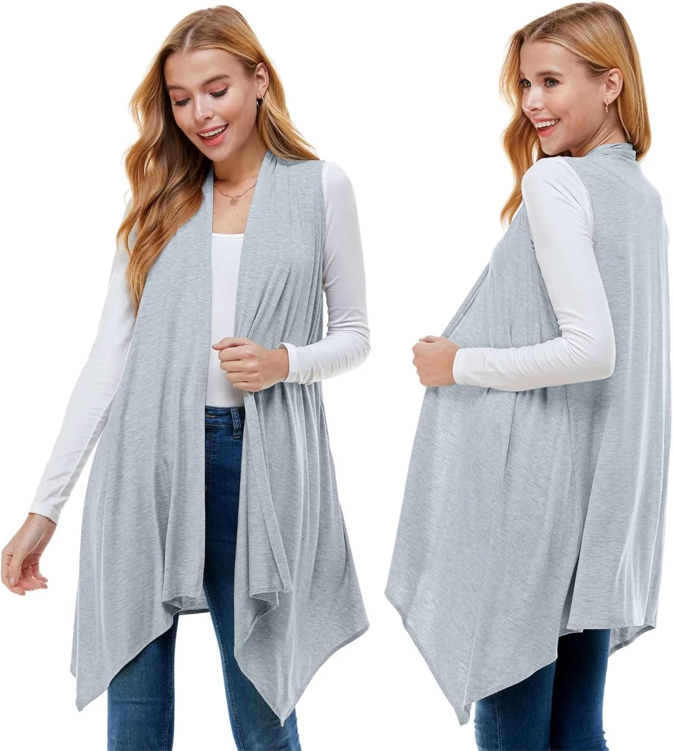 Azules Sleeveless Cardigan Vest for Women- Stylish Casual Womens Cardigans for Every Occasion
