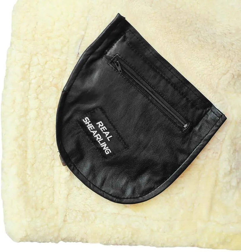 B3 Bomber Jacket - B3 Bomber Jacket Real Shearling Men - RAF Bomber Ginger - Mens Aviator Jacket