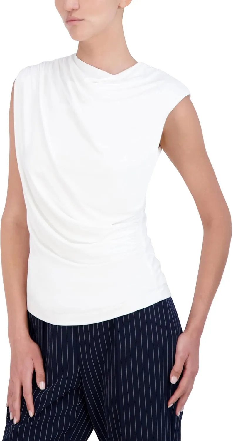 BCBGeneration Women's Sleeveless Cowl Neck Drape Pullover Tank Top