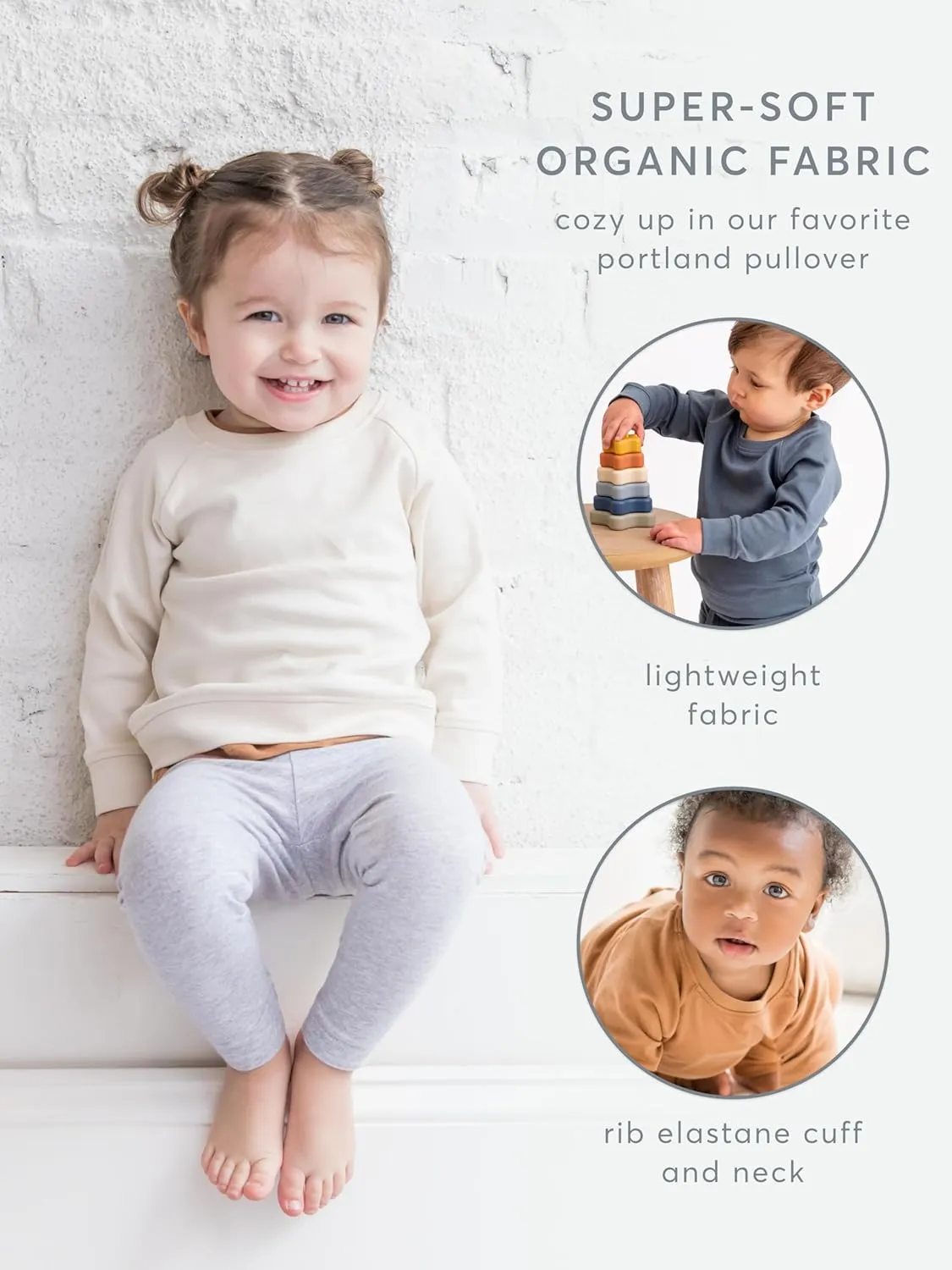 Colored Organics Baby Organic Cotton Infant Lightweight Pullover Top