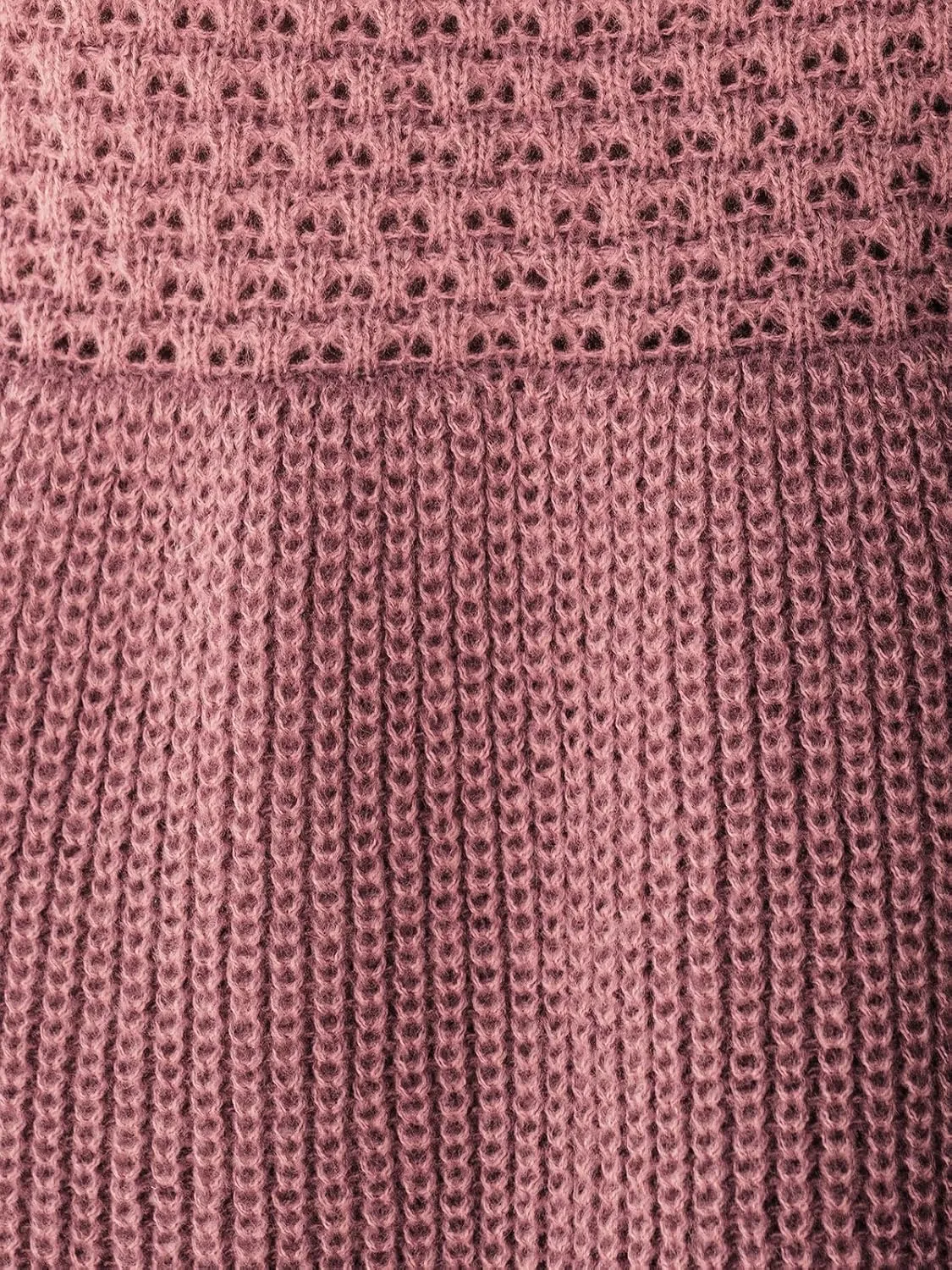 CUPSHE Women's Sweater Dress V Neck Honeycomb Long Sleeve Textured Fall Casual Knit Pullover Dresses