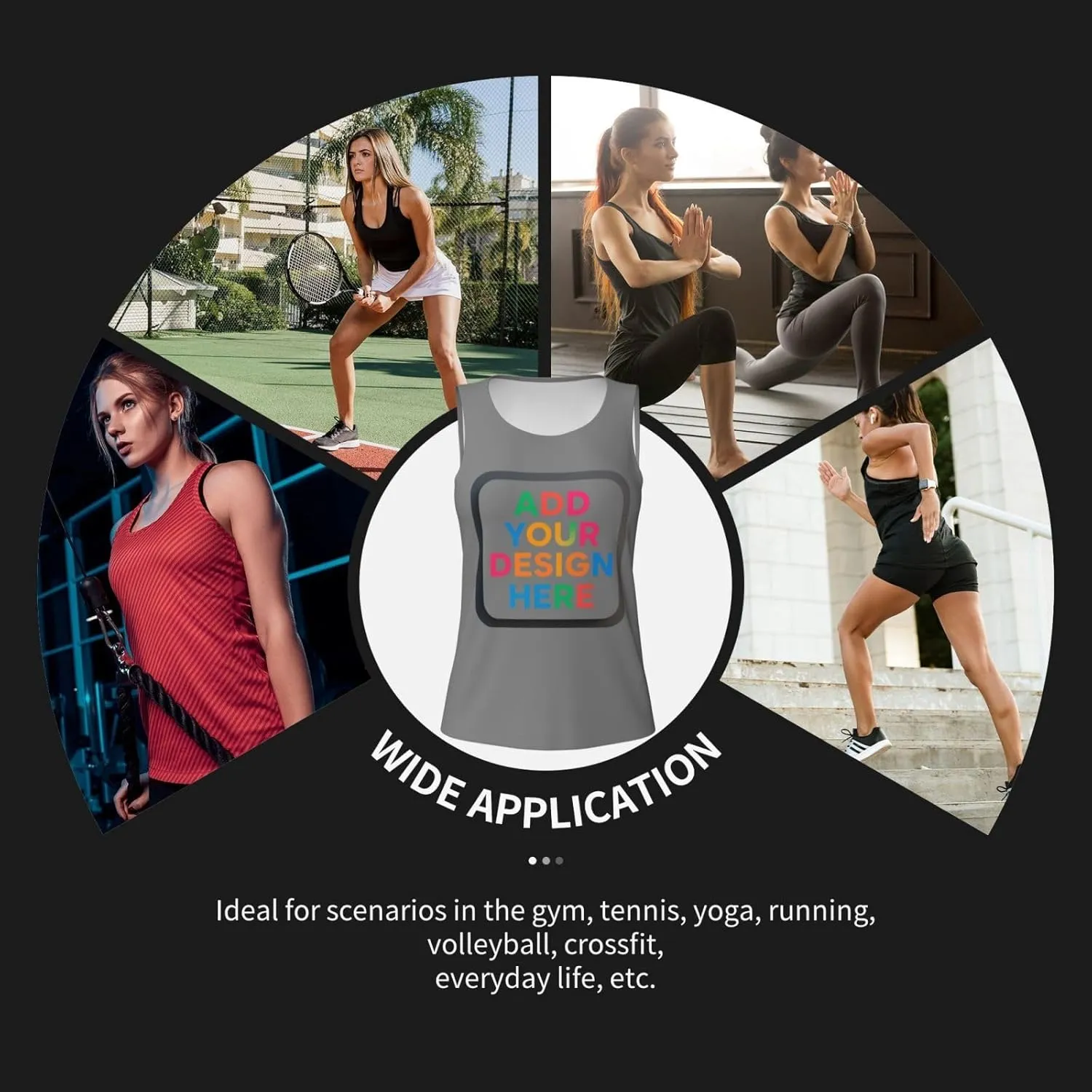Custom Tank top Men Design Your own Shirt Personalized Tank top Add Your Photo/Text Customized Vests with Logo Made in USA