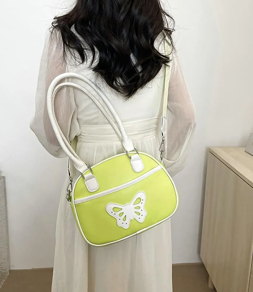 Cute Bowknot Bag for Women Designer PU Leather Crossbody Hobo Shoulder Bag Stylish Casual Underarm Purse Handbag