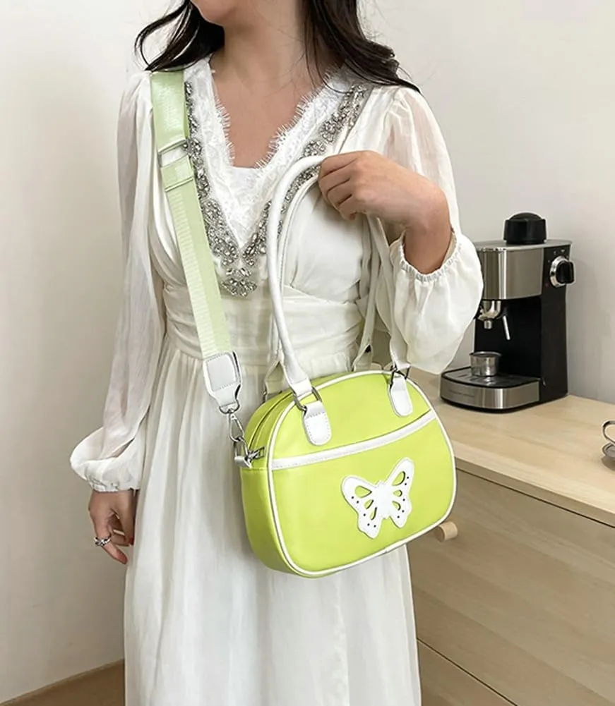 Cute Bowknot Bag for Women Designer PU Leather Crossbody Hobo Shoulder Bag Stylish Casual Underarm Purse Handbag