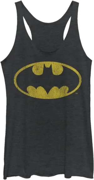 DC Comics Batman Yellow Bat Women's Racerback Tank Top
