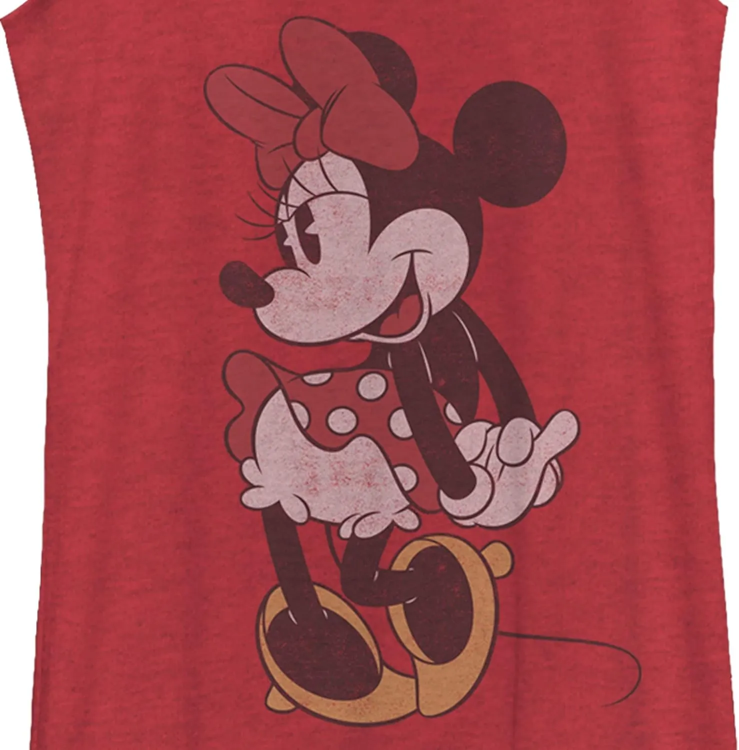 Disney Mickey Classic Vintage Minnie Women's Racerback Tank Top