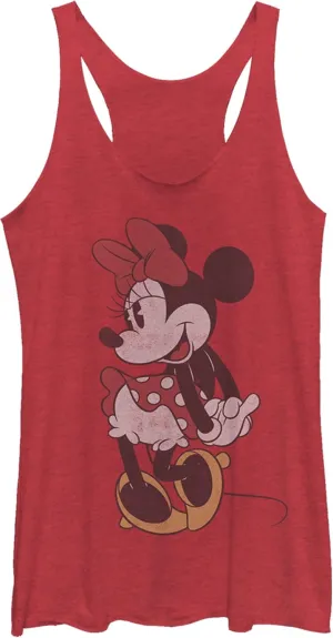 Disney Mickey Classic Vintage Minnie Women's Racerback Tank Top
