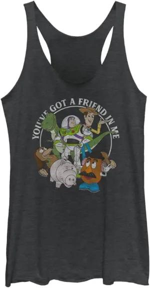 Disney Women's Toy Story Group Junior's Racerback Tank Top