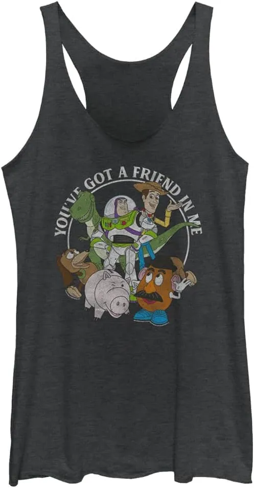 Disney Women's Toy Story Group Junior's Racerback Tank Top