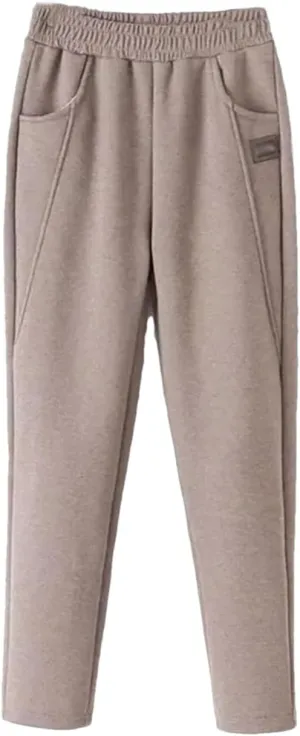Dninmim Harem Pants Women Thicken High Waist Pencil Pantalones Warm Pencil Sweatpants