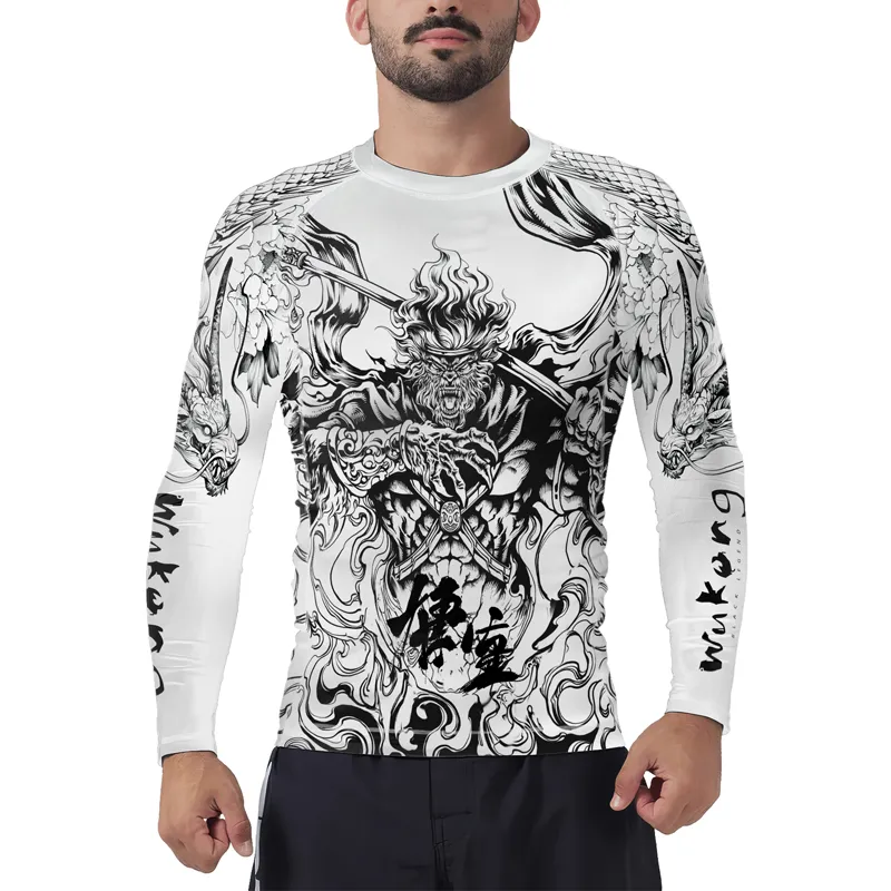 Dragonbound Monkey King Men's Long Sleeve Rash Guard